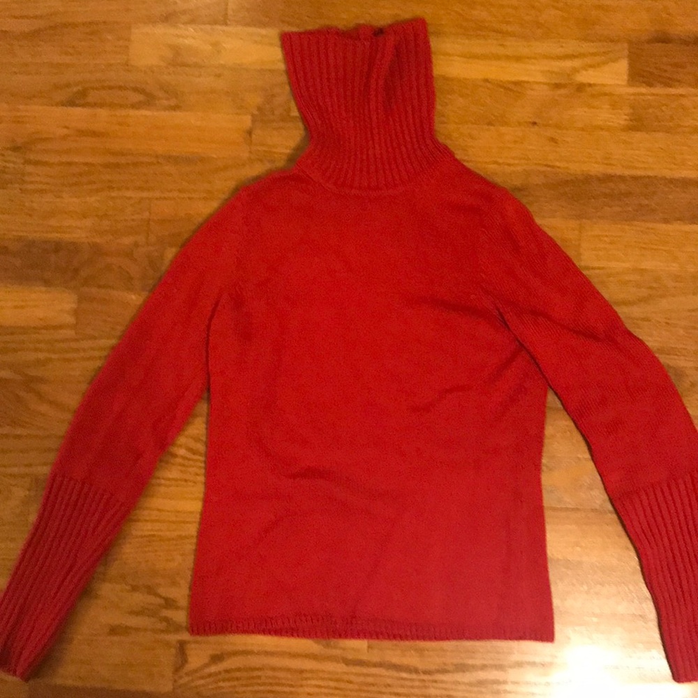 The Limited red turtleneck sweater